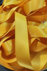 Sarı Emniyet Kemeri Kumaşı