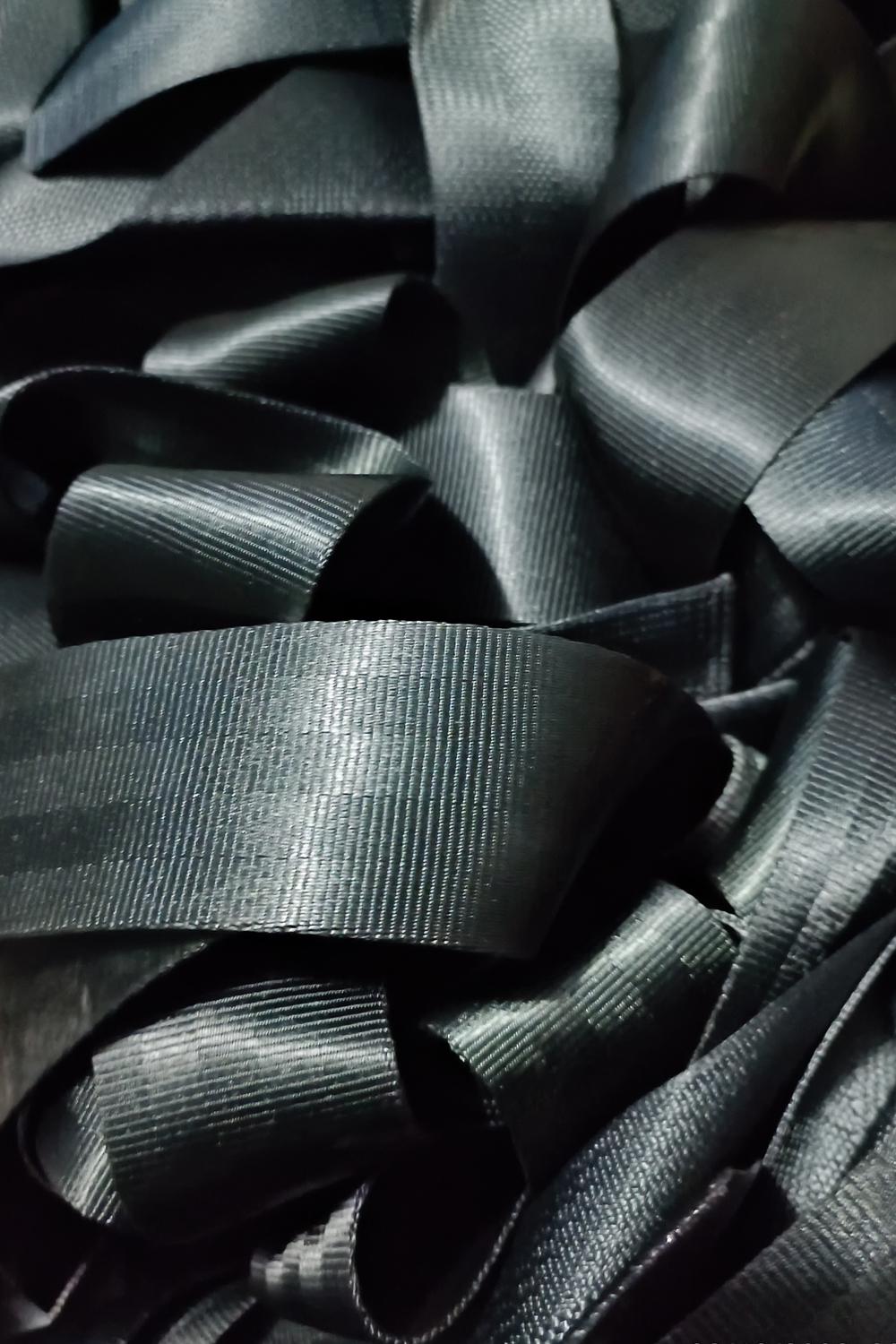 Siyah Emniyet Kemeri Kumaşı